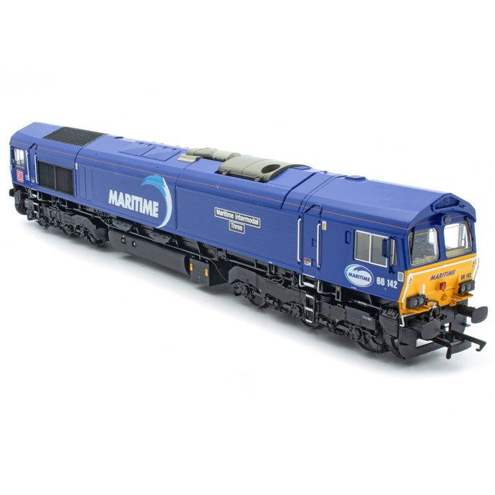 Class 66 - DB Maritime Blue - 66142 - DCC Sound Fitted