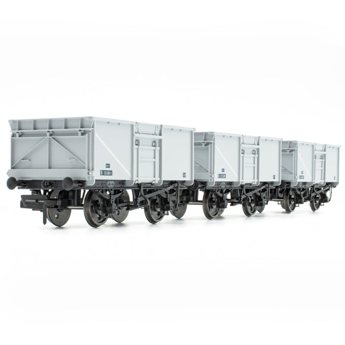 BR 16T Mineral - 1/108 - BR Freight Grey (Original text on black panels) - Pack A