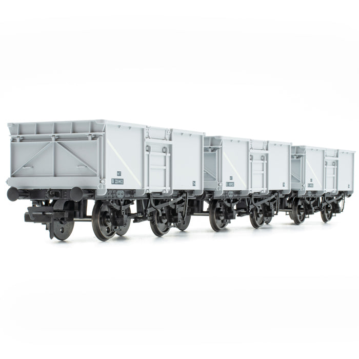 BR 16T Mineral - 1/108 - BR Freight Grey (Original text on black panels) - Pack C